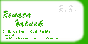 renata haldek business card